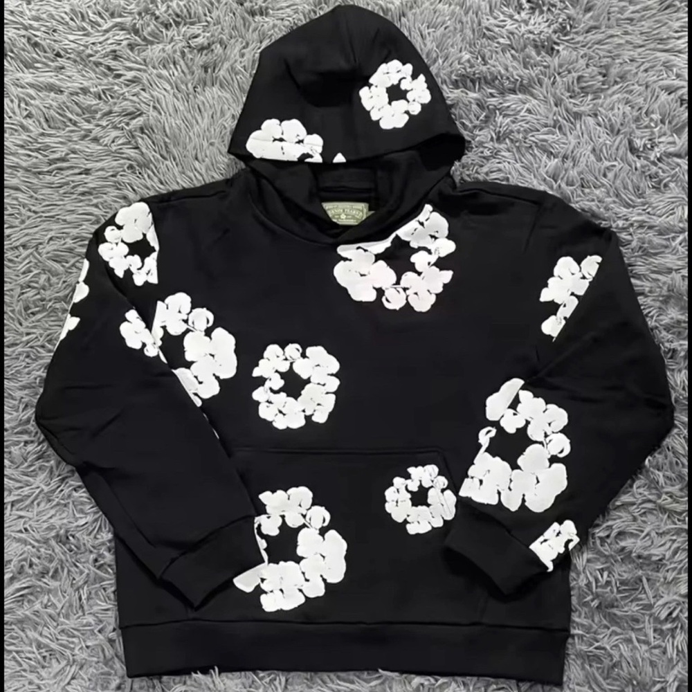 Denim Tears The Cotton Wreath Sweatshirt Black Size S-XL